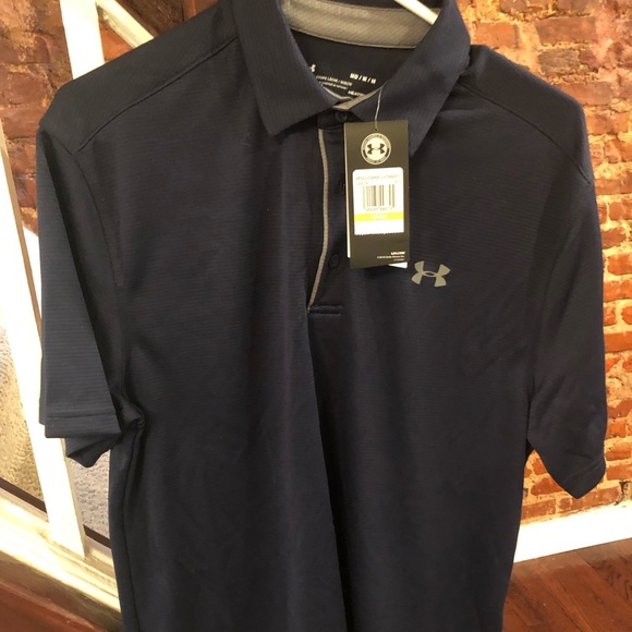 navy under armour polo